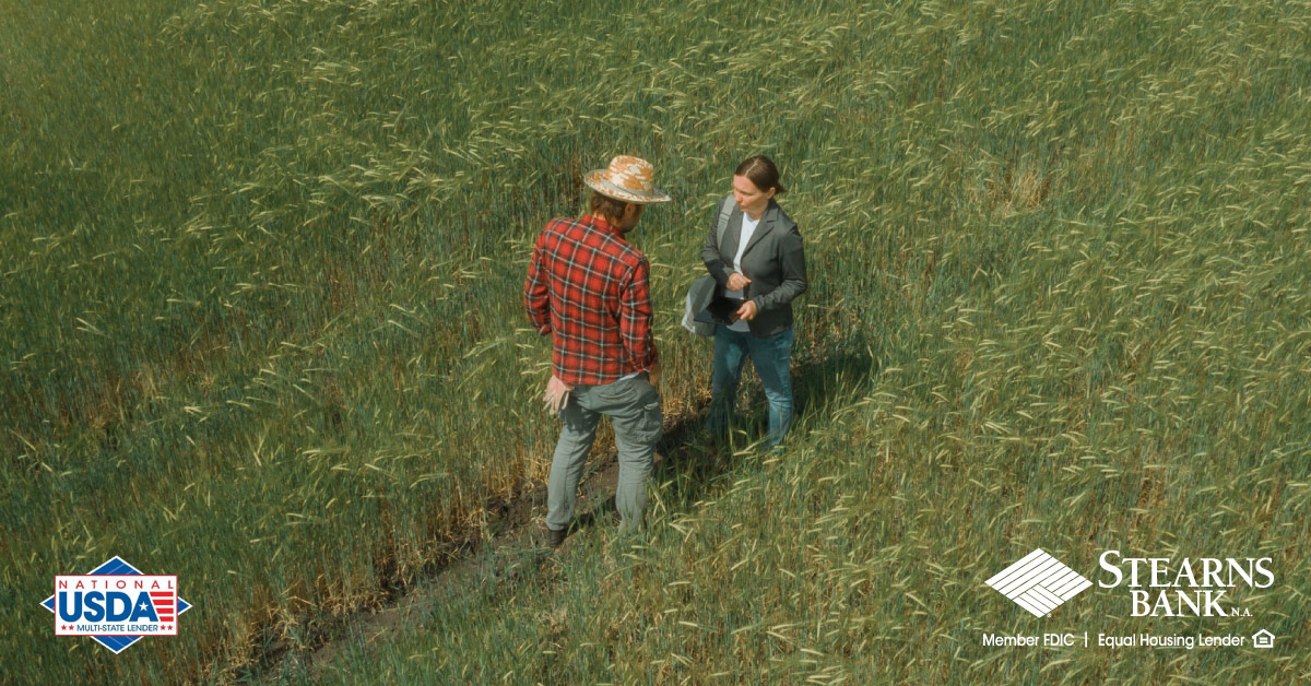 USDA Rural Development logo on photo of agricultural worker