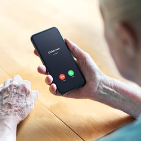 Unknown caller showing up on cell phone screen