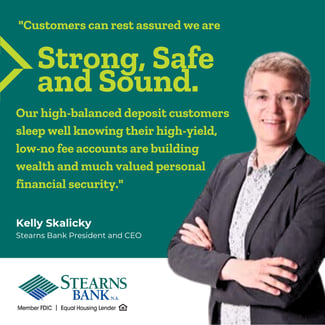 Kelly Skalicky, Stearns Bank President and CEO