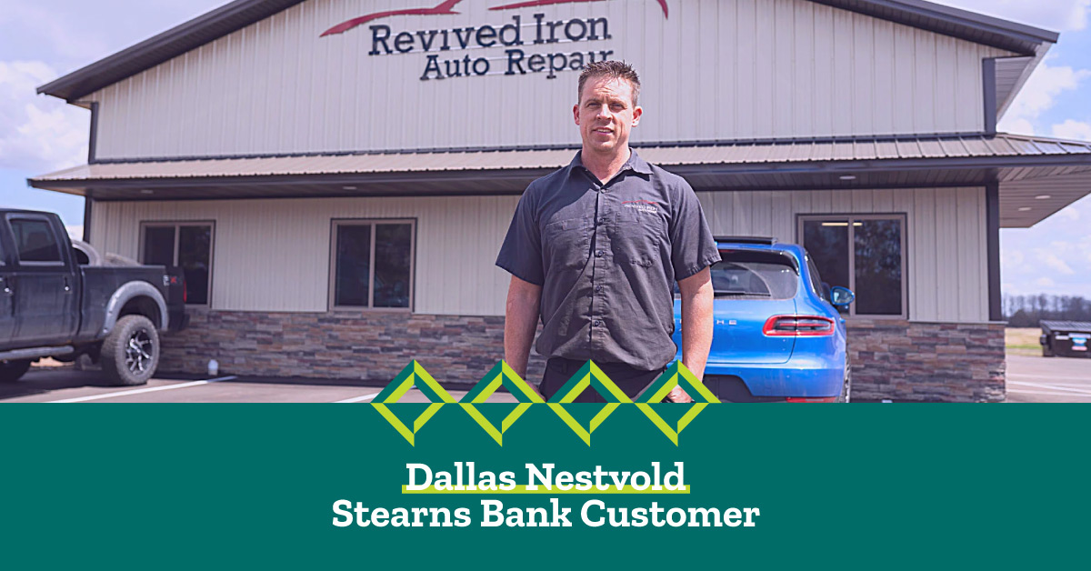 how can businesses solve economic problems Dallas Nestvold, owner of Revived Iron Auto Repair