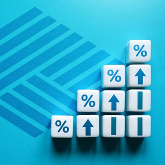 Account chart indicating growth