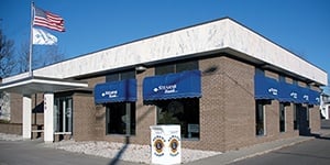 Albany, Minnesota branch building. Stearns Bank. 
