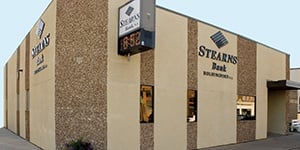 Holdingford, Minnesota branch building. Stearns Bank 