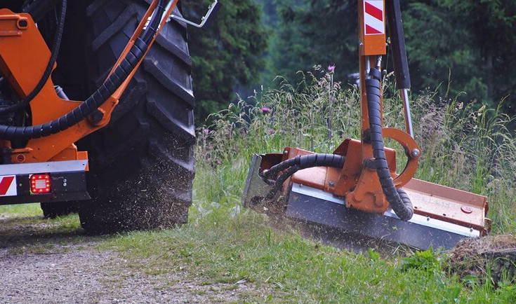 Tractor and mower