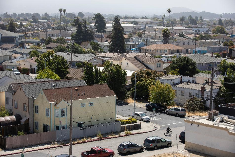 Street in a low-income community