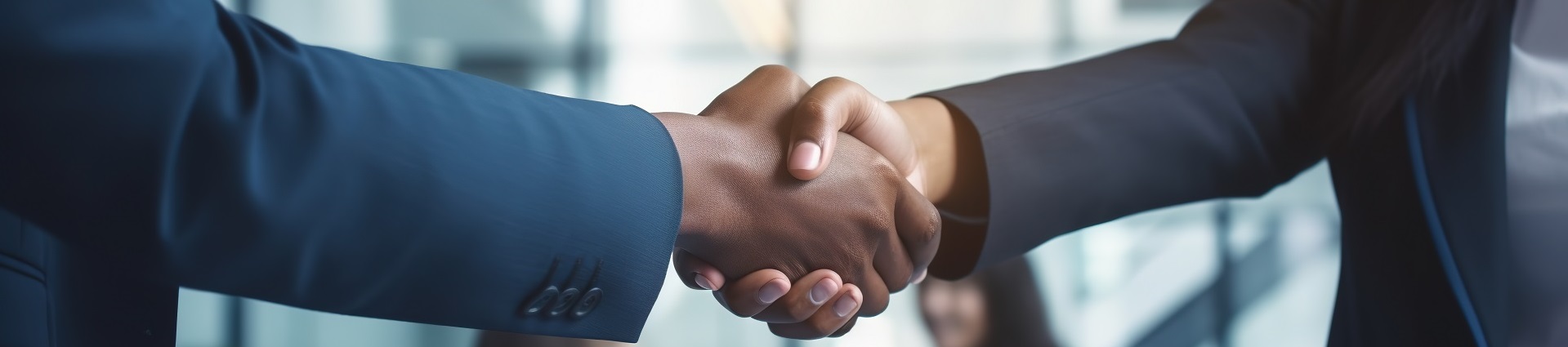 Woman - Man Shaking Hands